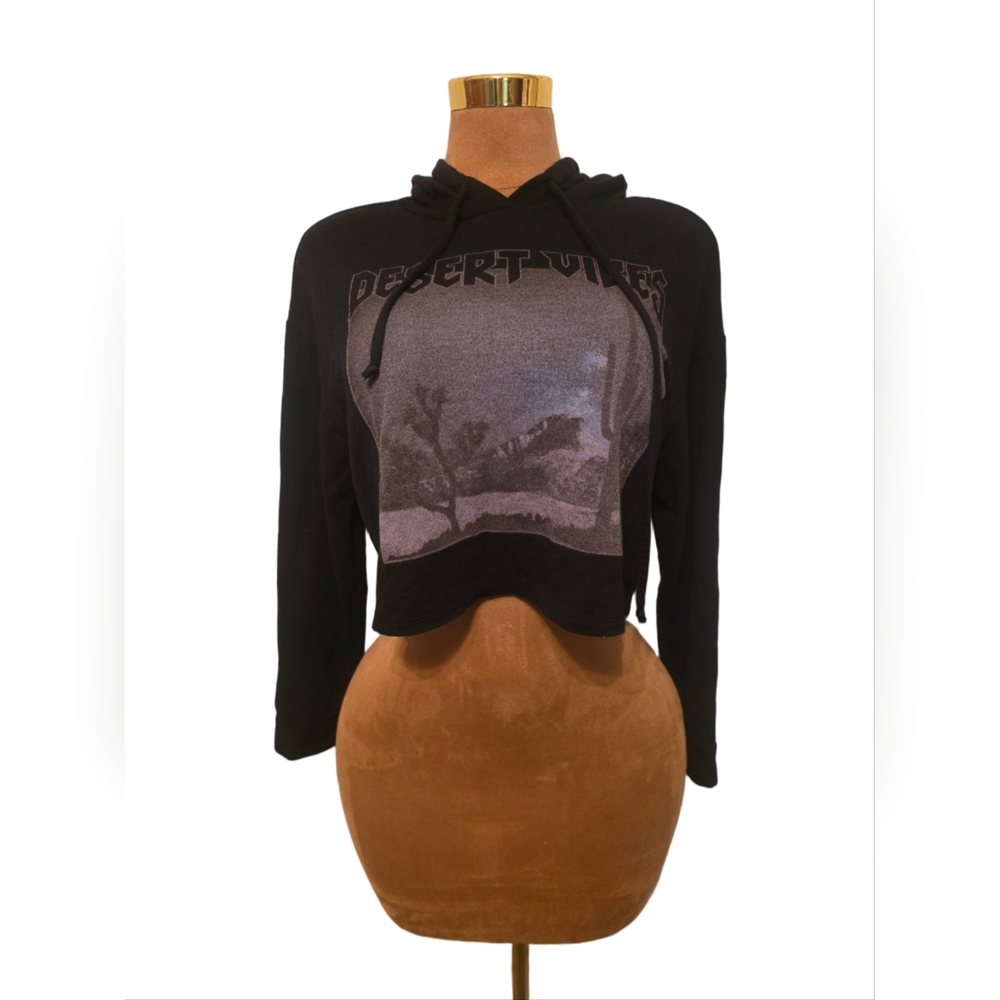 Cali Baby Black Graphic Hoodie Size Large